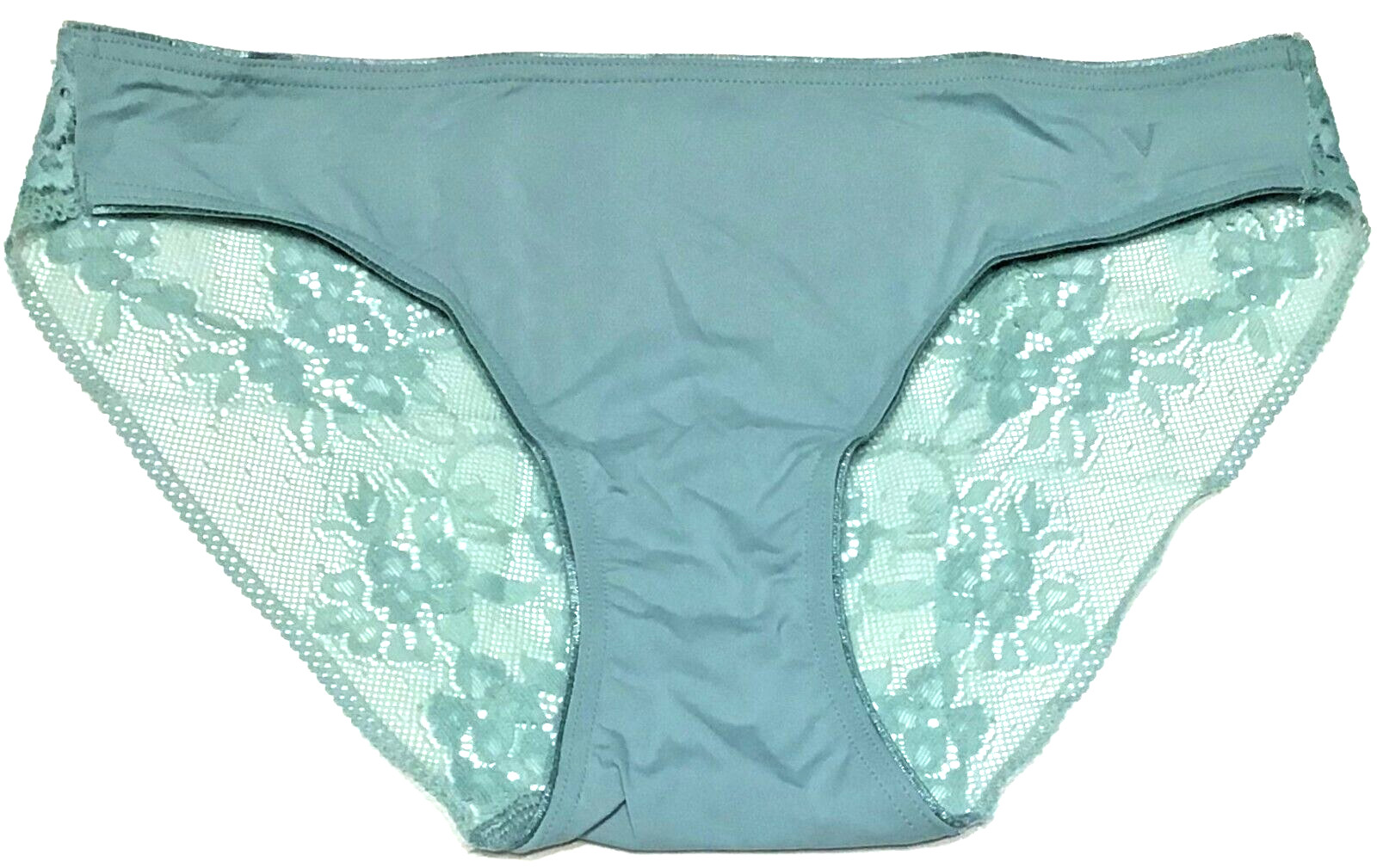 XS – NWT Victoria’s Secret bikini panty green, lace back, 2021 (a57)