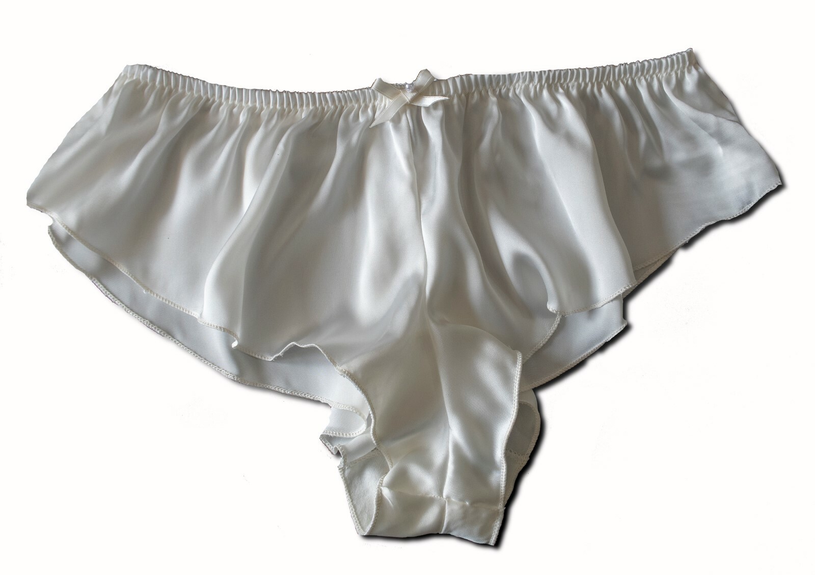 Ivory Bridal Bride Silky Satin Micro French Knickers sexy lingerie panties