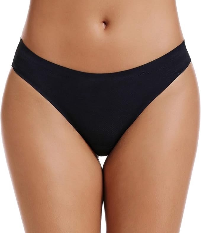 Women’s Bikini Panties L 5 Pack Solid Breathable Stretchy Soft Opaque
