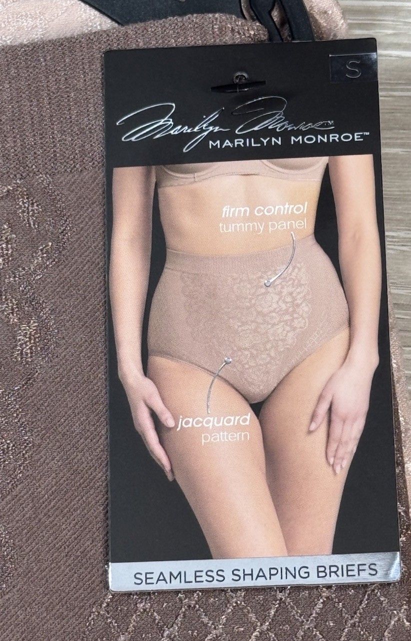 MARILYN MONROE 3-Pack Seamless Shaping BRIEF FIRM Control Tummy Panel Size S