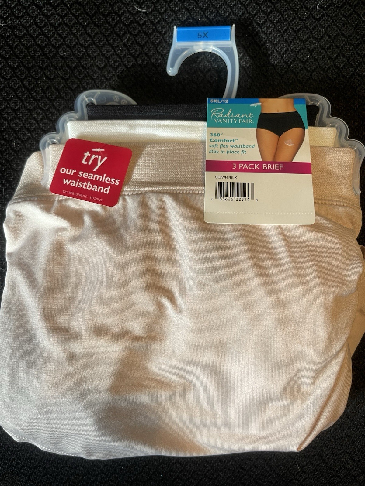 3 Womens 5X Vanity Fair Hi-Cut Briefs Radiant Collection 360 Comfort NWT