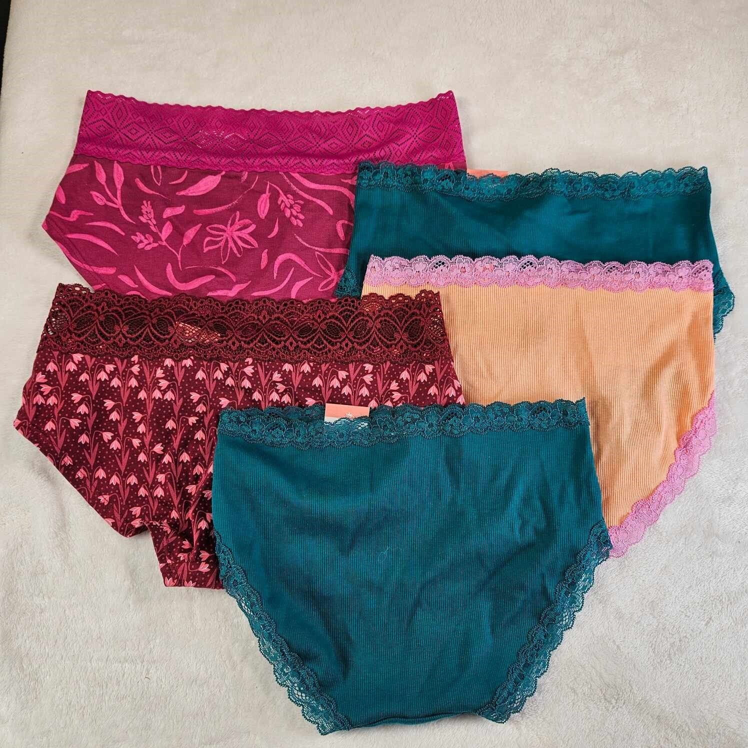 Auden 5pk Assorted Lace Hipster Underwear Womens X-Small Stretch