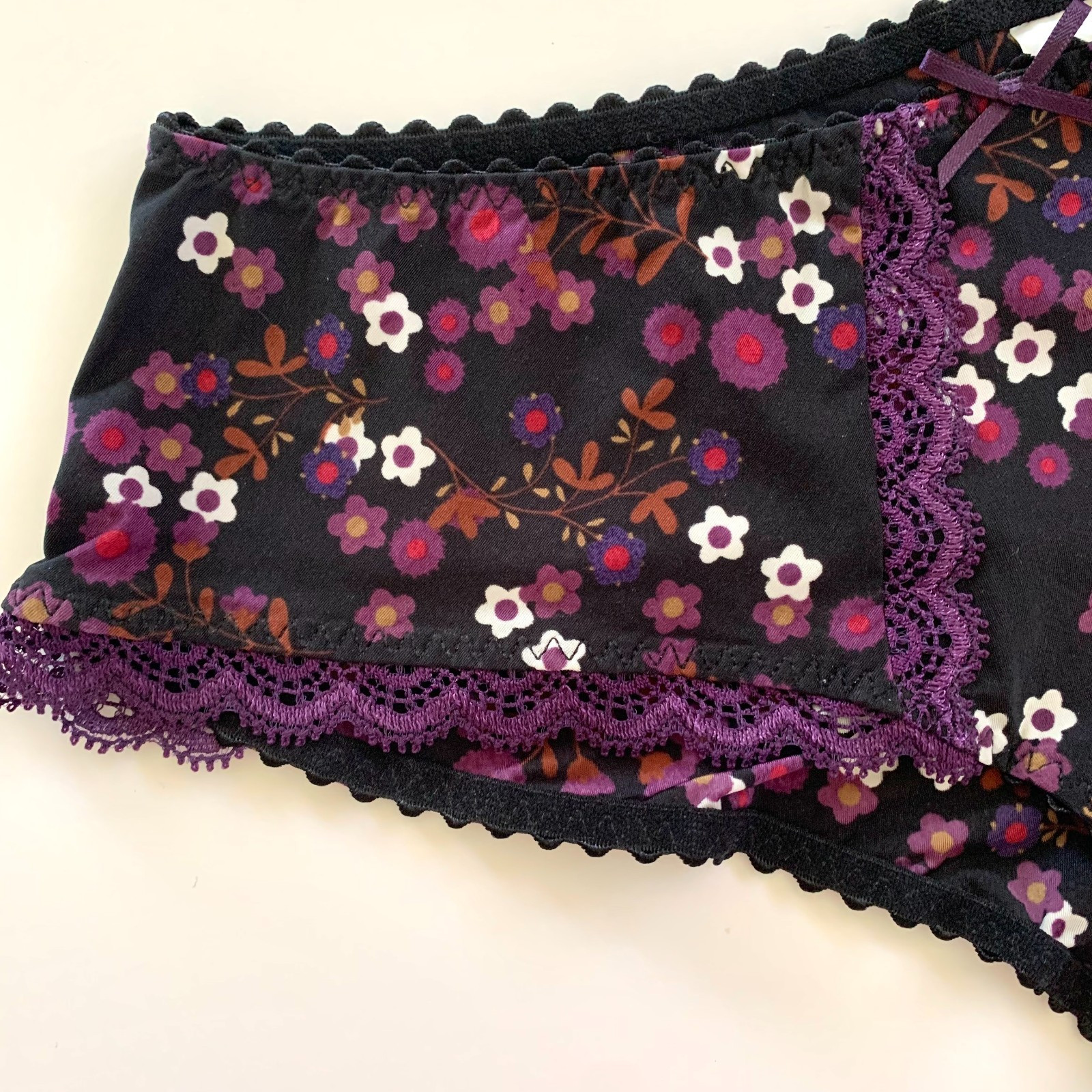 NWT Marie Jo L’Aventure Masha Hotpants Boyshort Panty Small Floral Print Lace