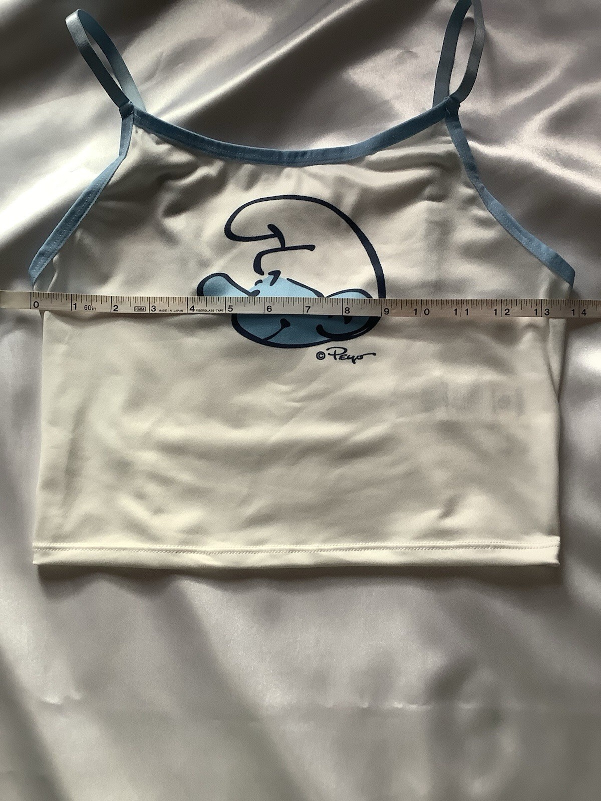 Women’s Teens Smurfs Licensed Cami & Brief Kawaii Blue Panties Adjustable 2pc S