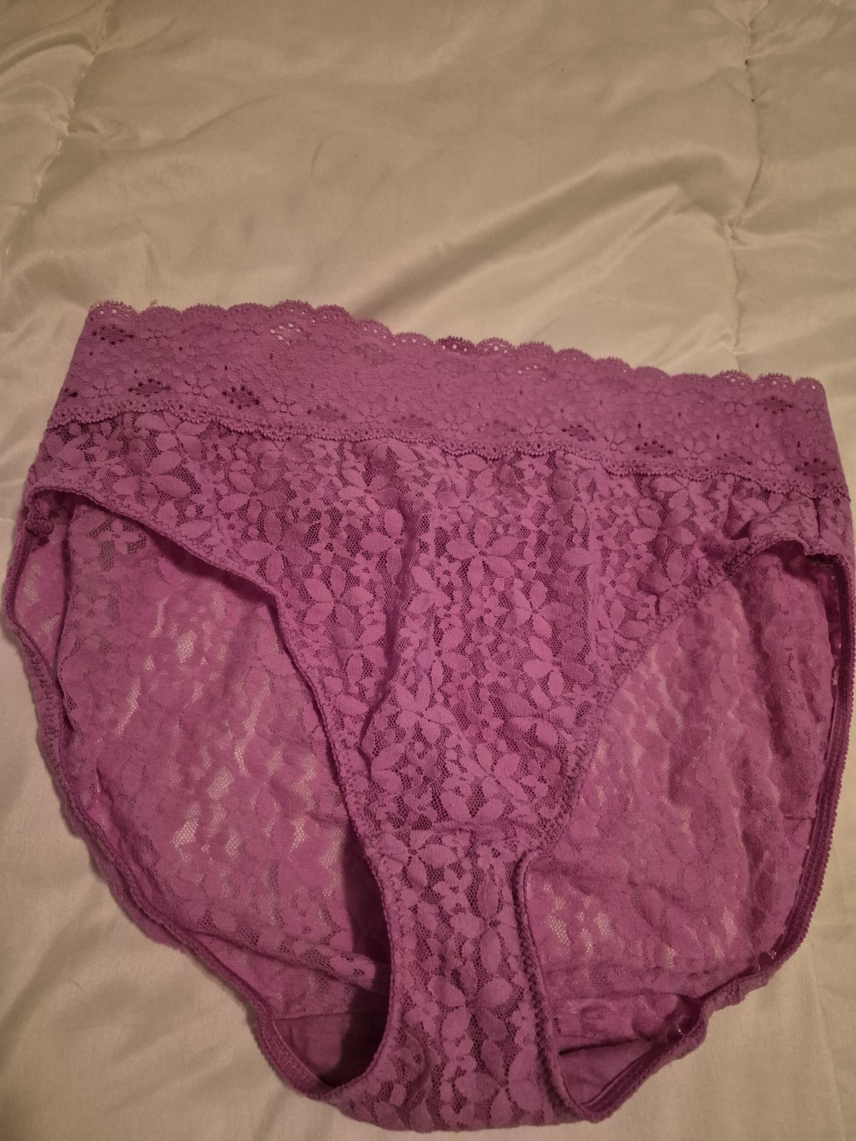 Wacoal Halo Lace Hi-cut Brief Stretch Lace Panty SZ 8XL nwot Rose Pink
