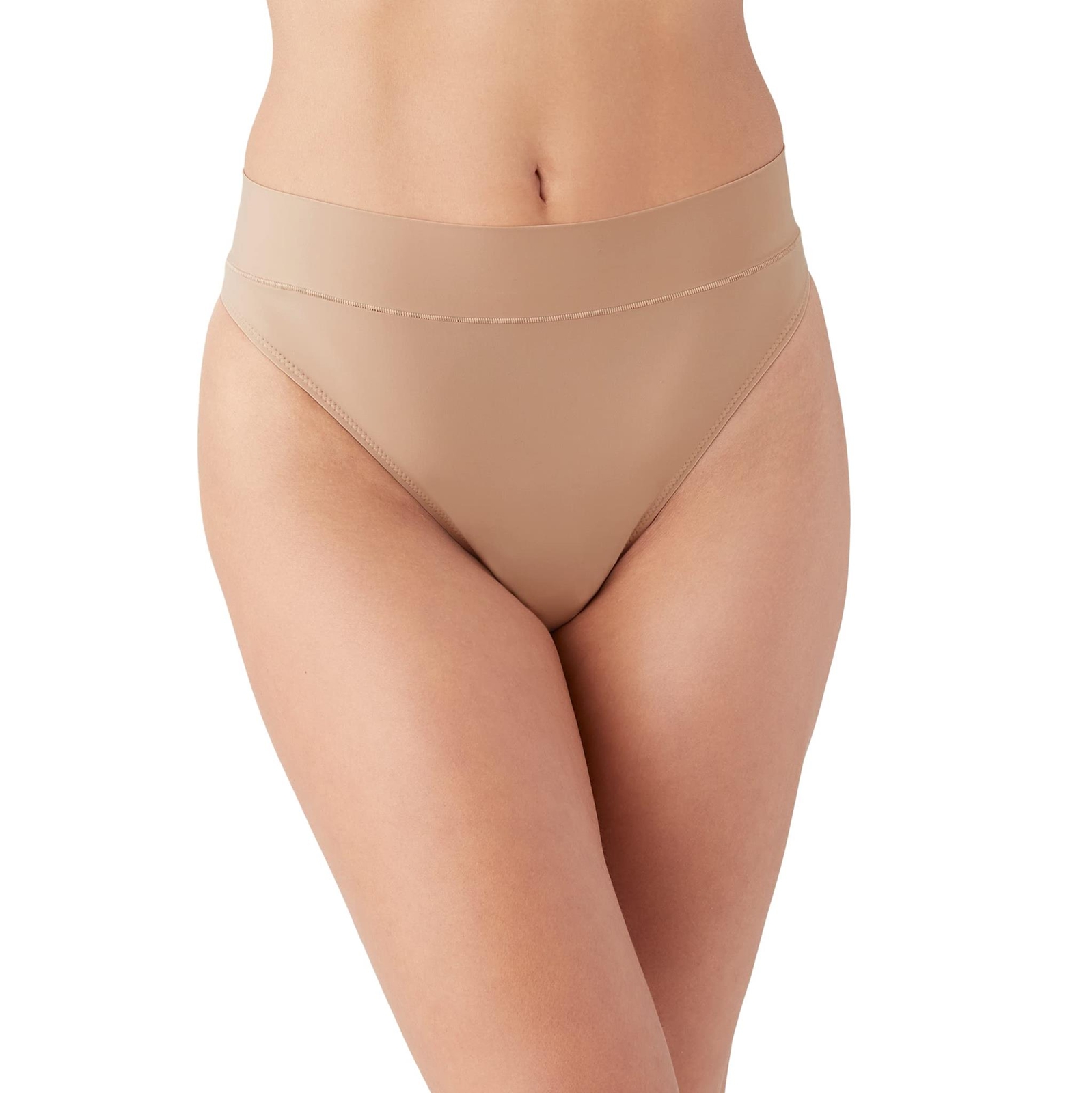 b.tempt’d Nearly Nothing Hi Waist Thong Panty Roebuck Size M