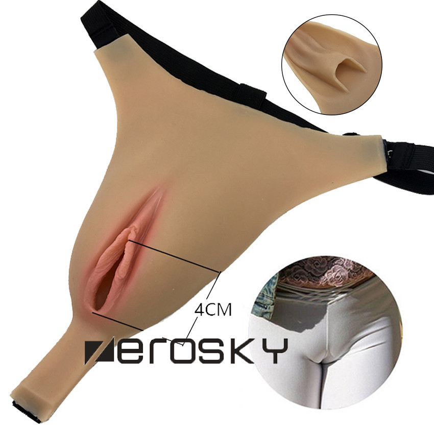 CONTROL PANTY GAFF Realistic Lady T-Back Vagina Underwear Crossdresser Transgend