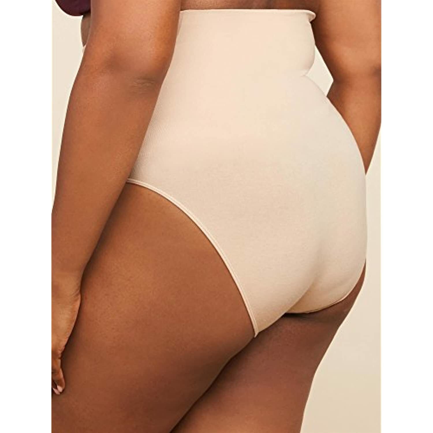 Motherhood Maternity 2 Pack Seamless Support Underwear, Black and Nude, 1X