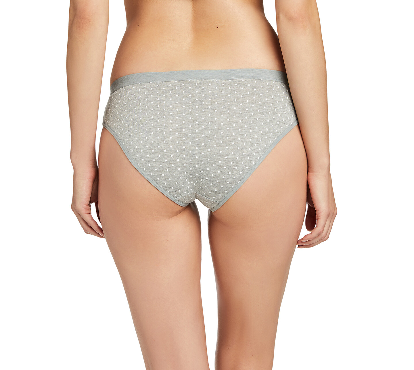 5 Pack Womens Cotton Comfy Bikini Underwear Basic Polka Panties Lot Multicolor