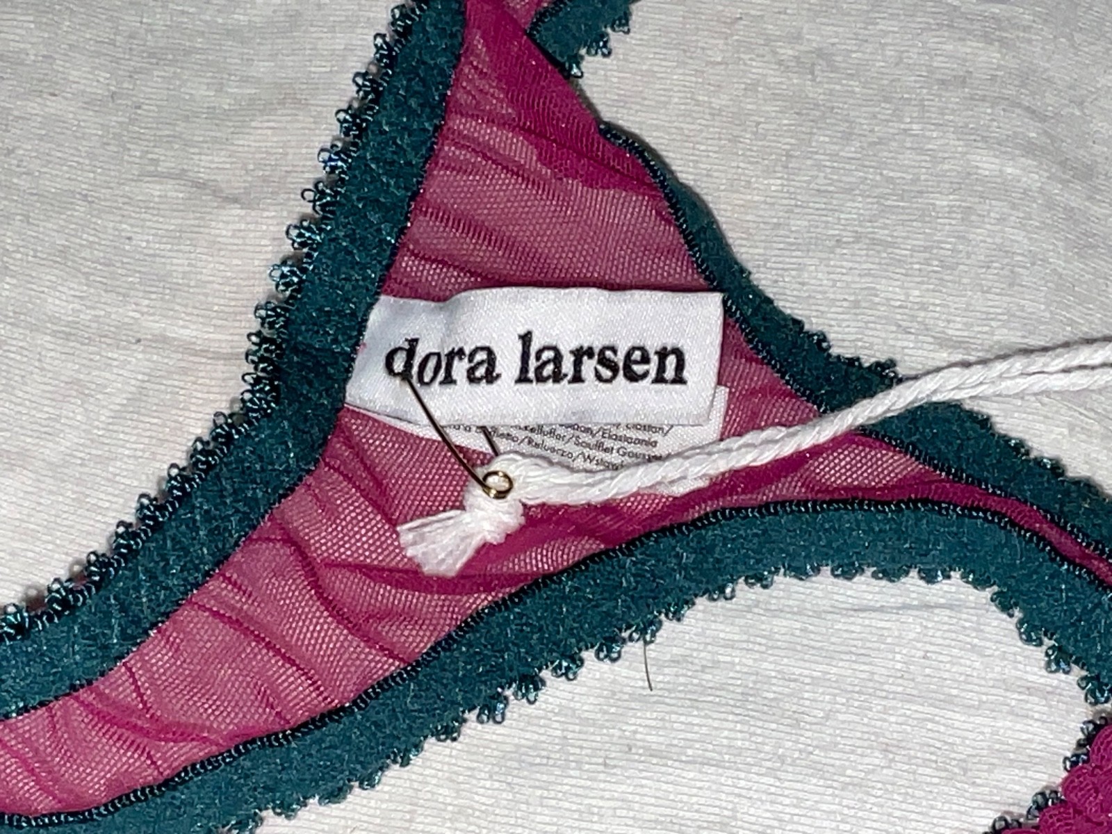 NEW Dora Larsen EILISH Thong CRANBERRY TEAL Womens CHOOSE SIZE 2, 4, 6, 8, 10,12