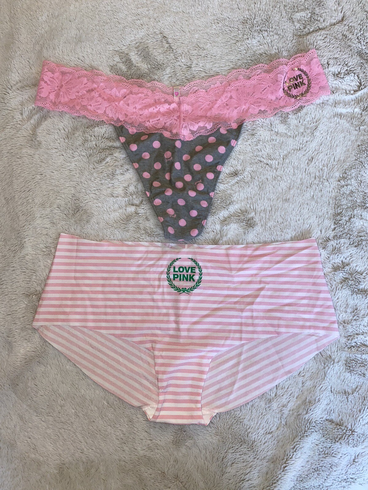 VS PINK “THE ORIGINALS” PANTIES PANTY BUNDLE SET HIPSTER BOYSHORT THONG HTF XXL
