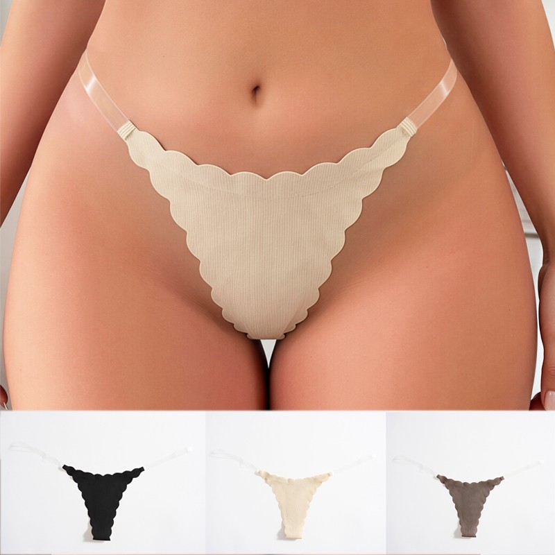 3 Pack Lot Sexy Womens Thongs Panties Bikini Invisible String Underwear Lingerie
