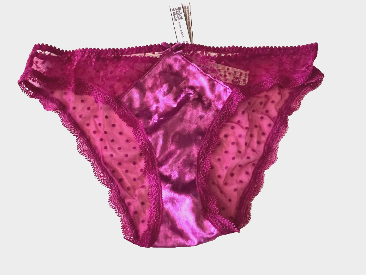 VICTORIA’S SECRET Dream Angels Cheekini Tanga PANTY Hot Pink Mesh Back Size XS