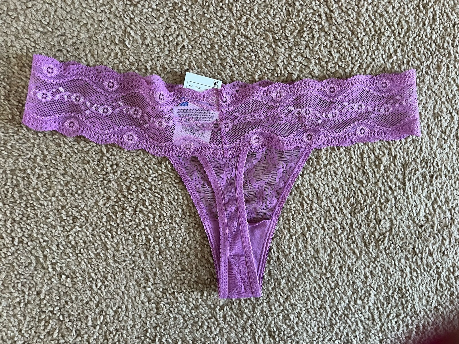 Purple Lace Thong – bTempted XL