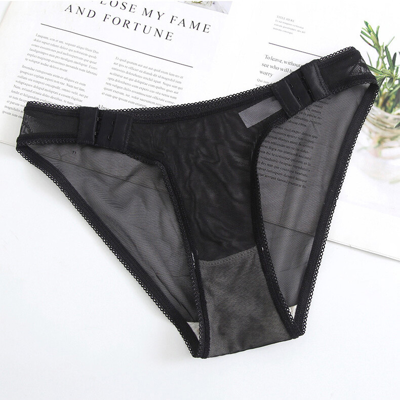 Womens Lady Sexy Briefs Sheer Panties Thongs G-string Lingerie Mesh Underwear