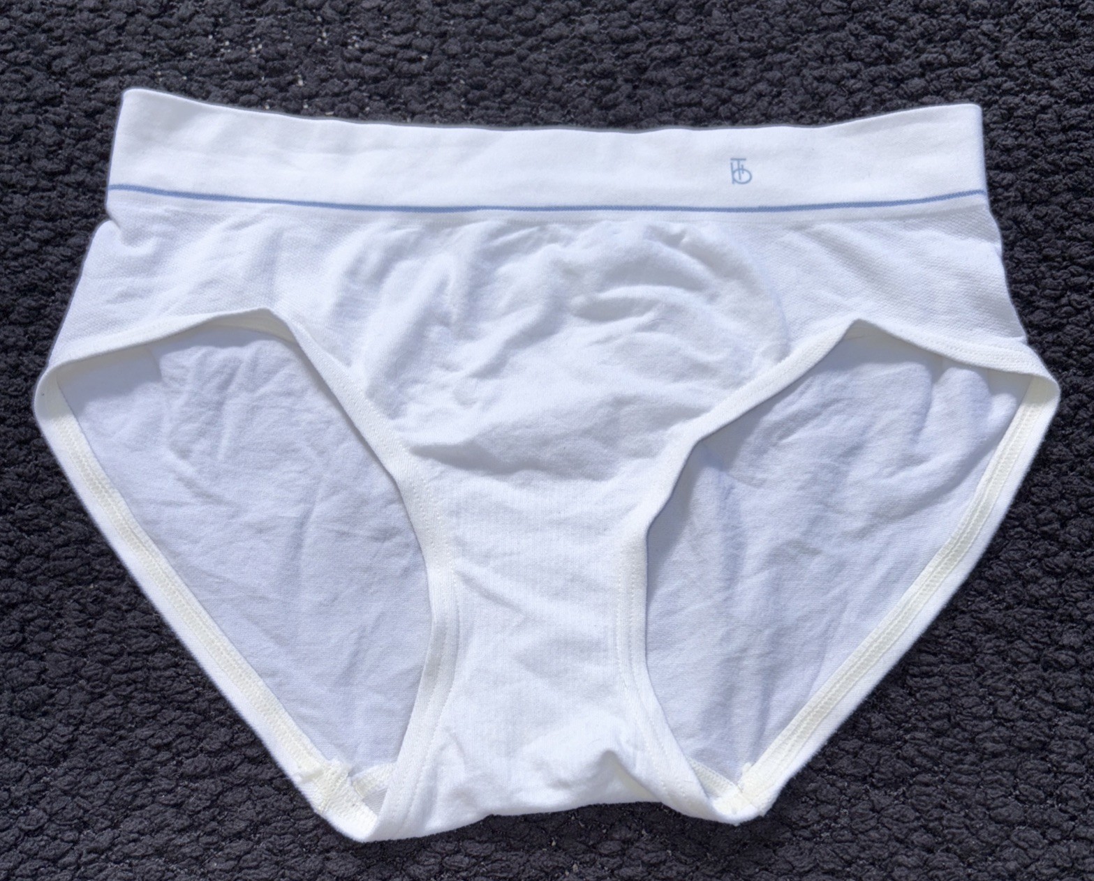 Barely There White Hi-Cut Y2K Bikini M Nylon Vintage Panty Underwear