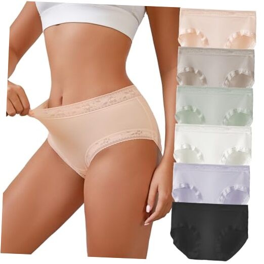 Womens Underwear Small 6 Color(black+white+purple+light Green+skin+milk Ash)