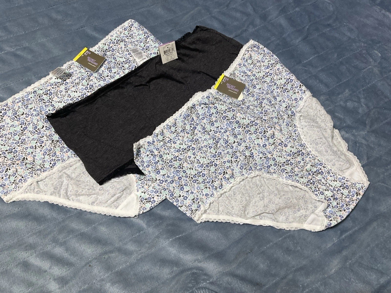 =NWT 3 Pair Woman’s Secret Treasures Briefs ￼ Size Xl –8 Panties underwear