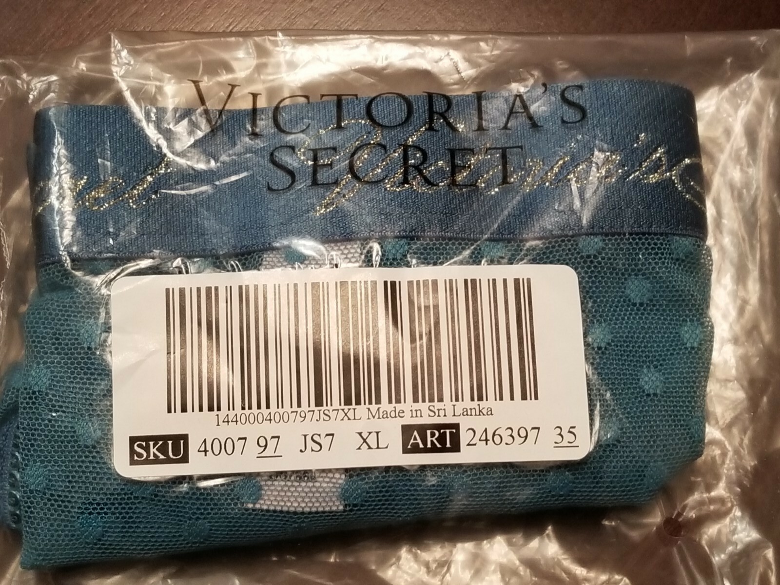 VICTORIA’S SECRET LAVISH TEAL BLUE LACE POLKA DOT SHORTIE QUICK SHIPPING!!