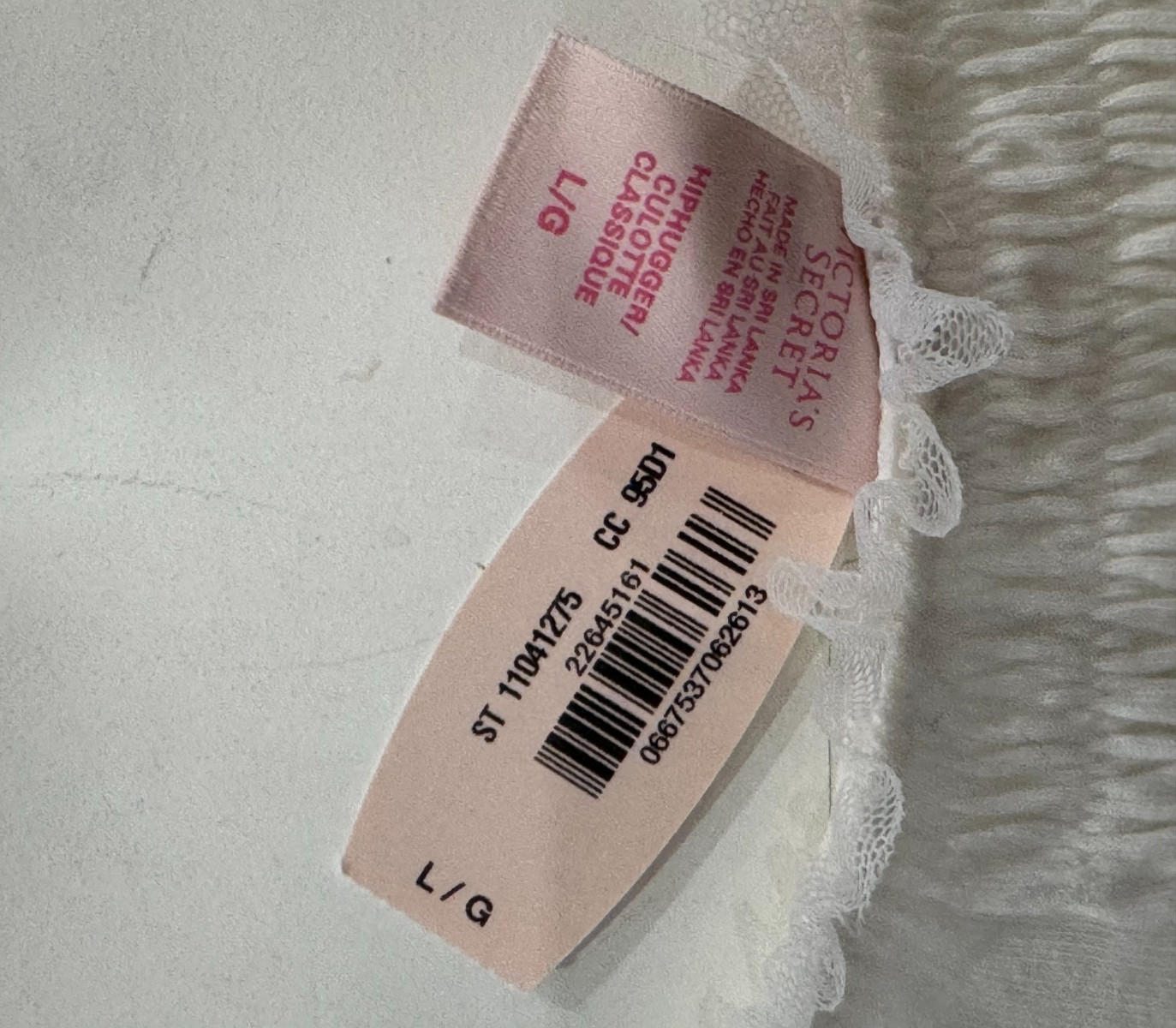 VICTORIA’S SECRET SEQUIN TULLE HIPHUGGER CULOTTE PANTIES L