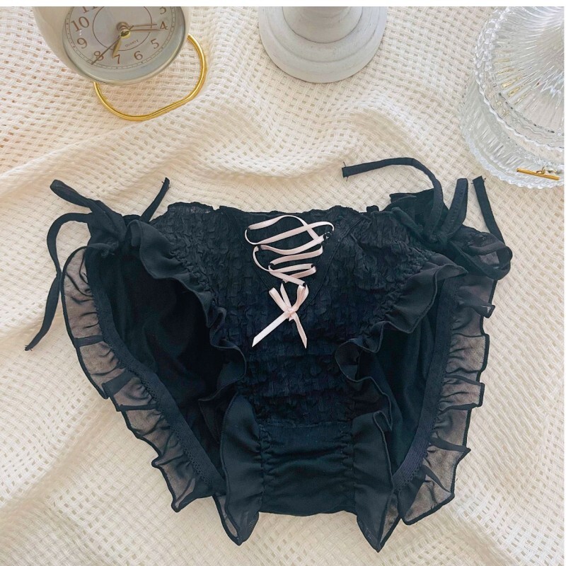 Japanese Mori girl Ribbon underpants Cute Bowknot briefs comfortable Panties