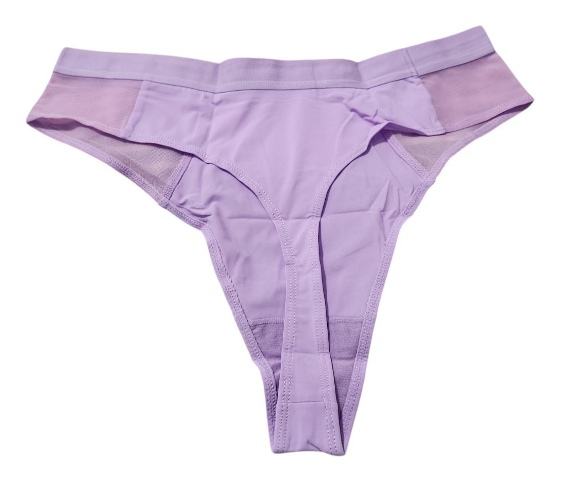 Parade Womens M High Rise Thong Underwear Panty Gumdrop Purple 11018