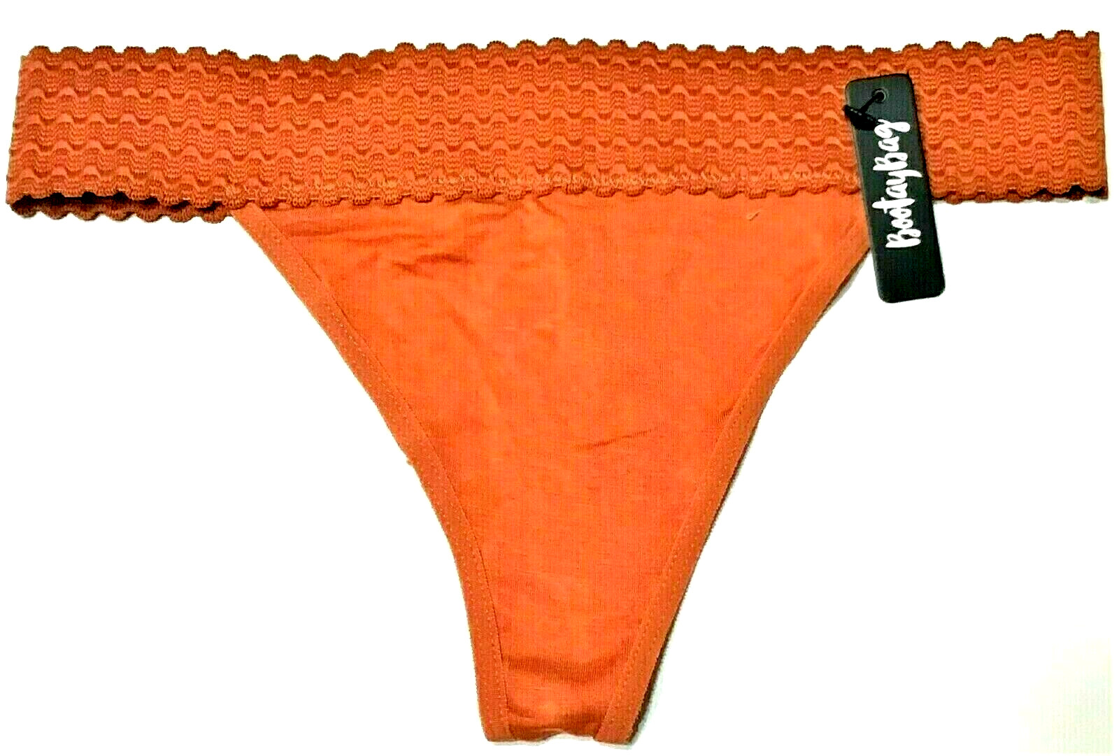 small – NWT Bootaybag thong panty pretty waistband (b38)