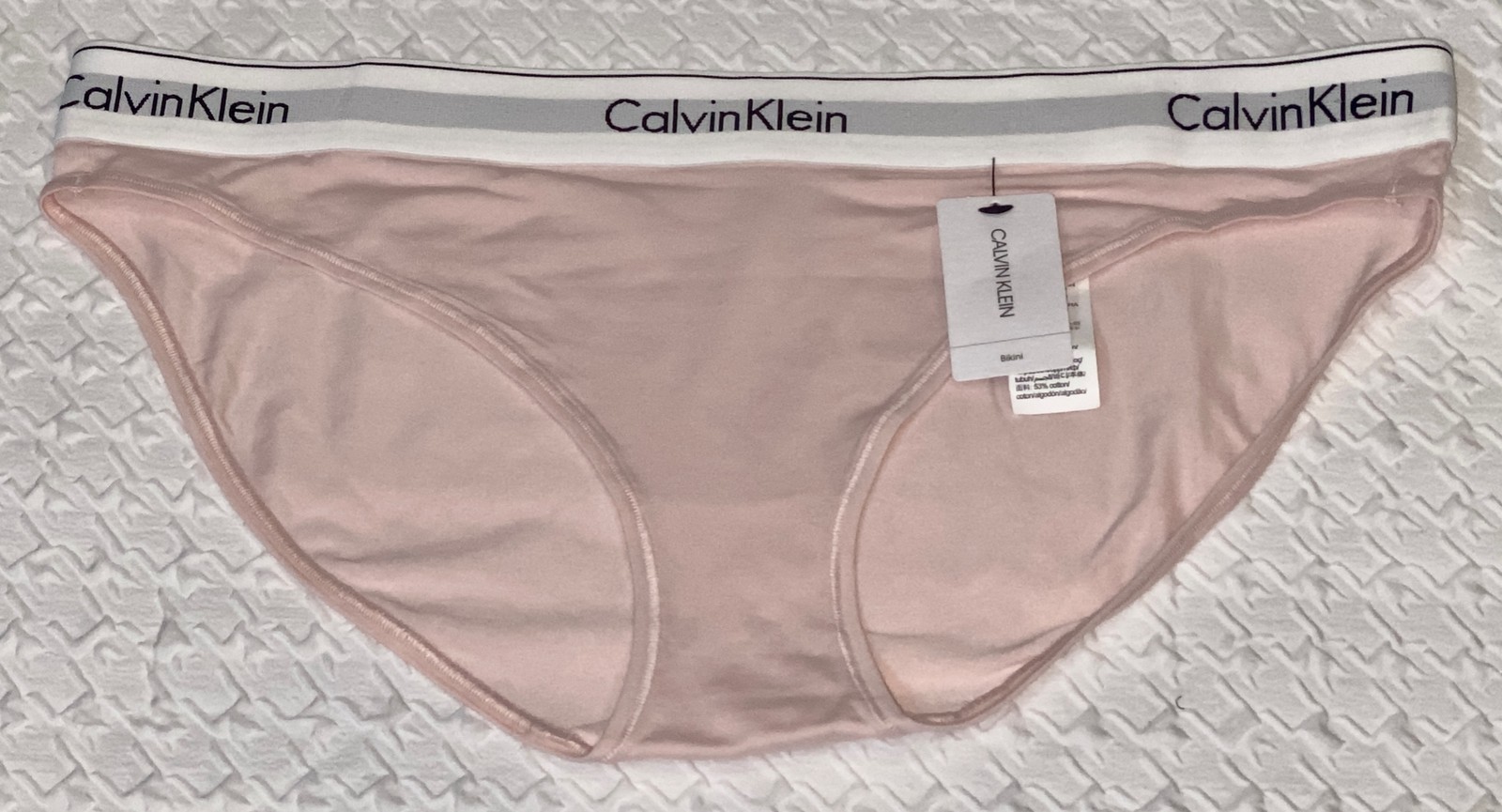 CALVIN KLEIN Modern Cotton Pink White Bikini Panty Womens Sz XS 4 M 6 XL 8 F3787