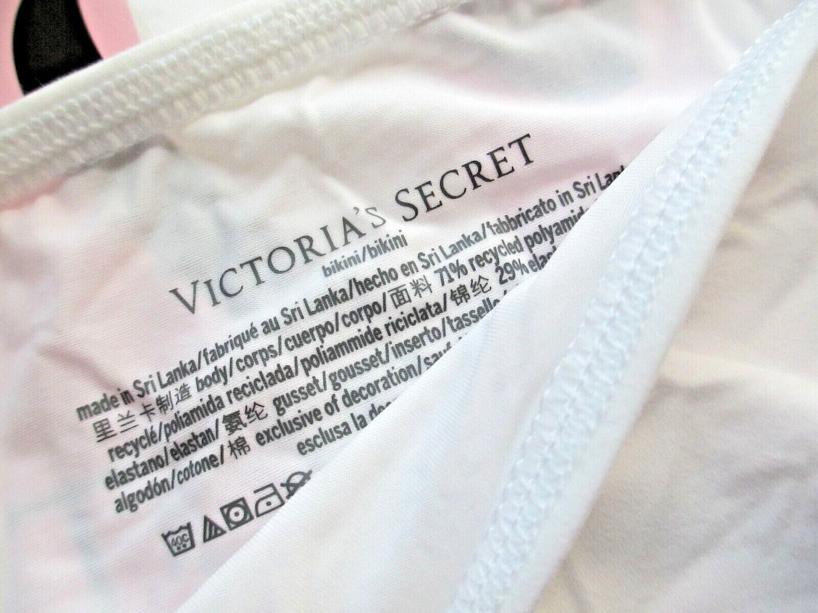 VICTORIA’S SECRET LOVE CLOUD Adjustable String Bikini Panty S M L XL 2XL White