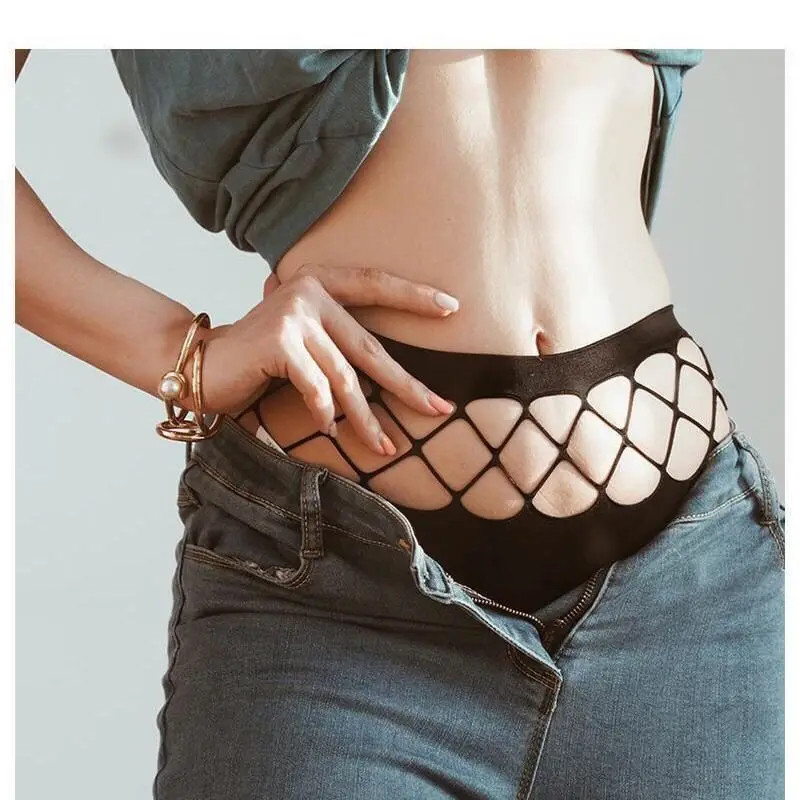 Low Rise Fishnet G String Panties Women’s Hollow Out Seamless Soft Stretch Thong