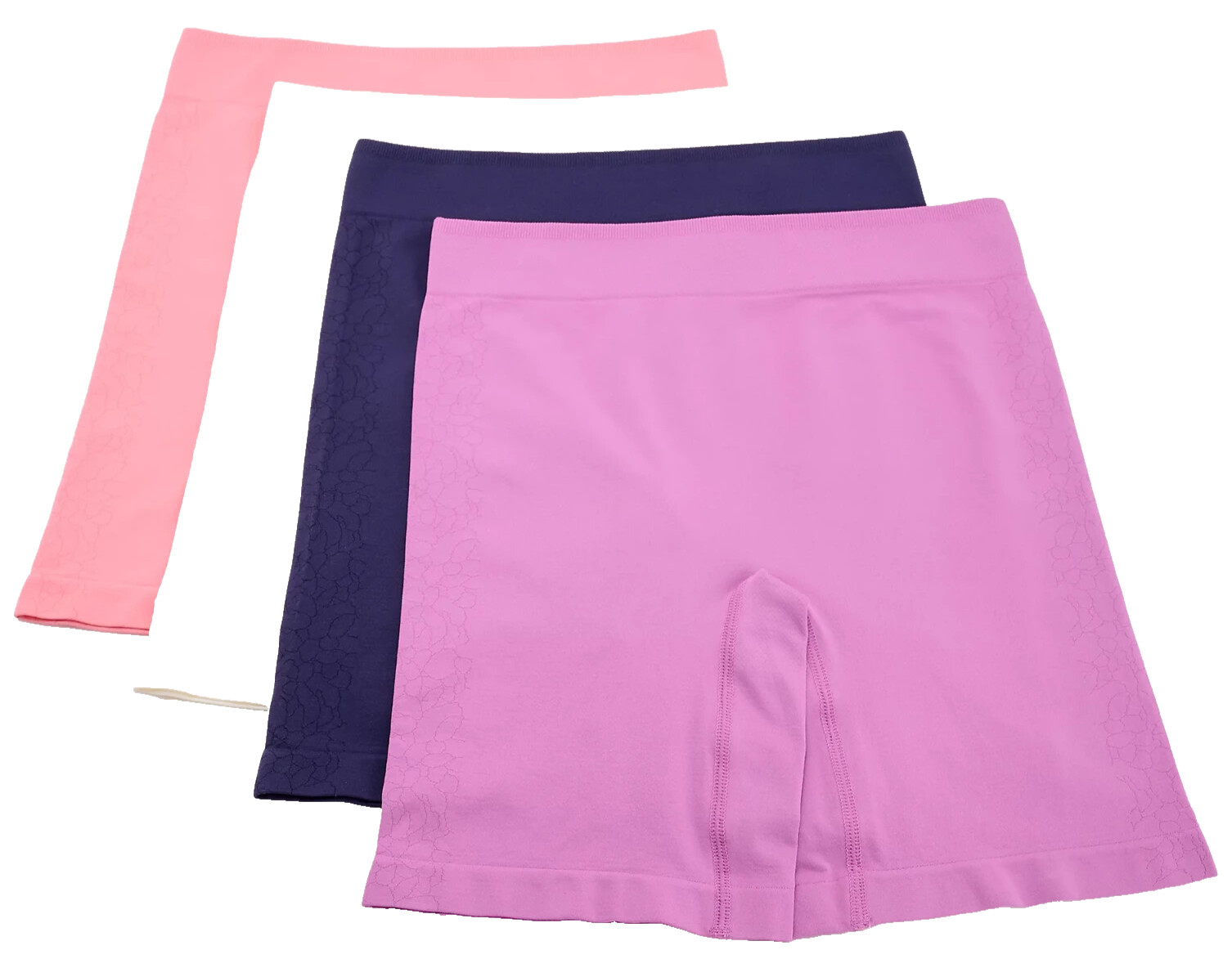 Breezies~Set of 4~Cooling Comfort Seamless Long Leg Briefs~Large~Brights~A678608