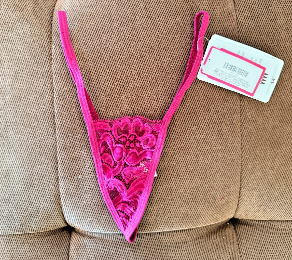 Wicked Weasel Sexy Secret Fling 656 Thong Ruby Medium NWT