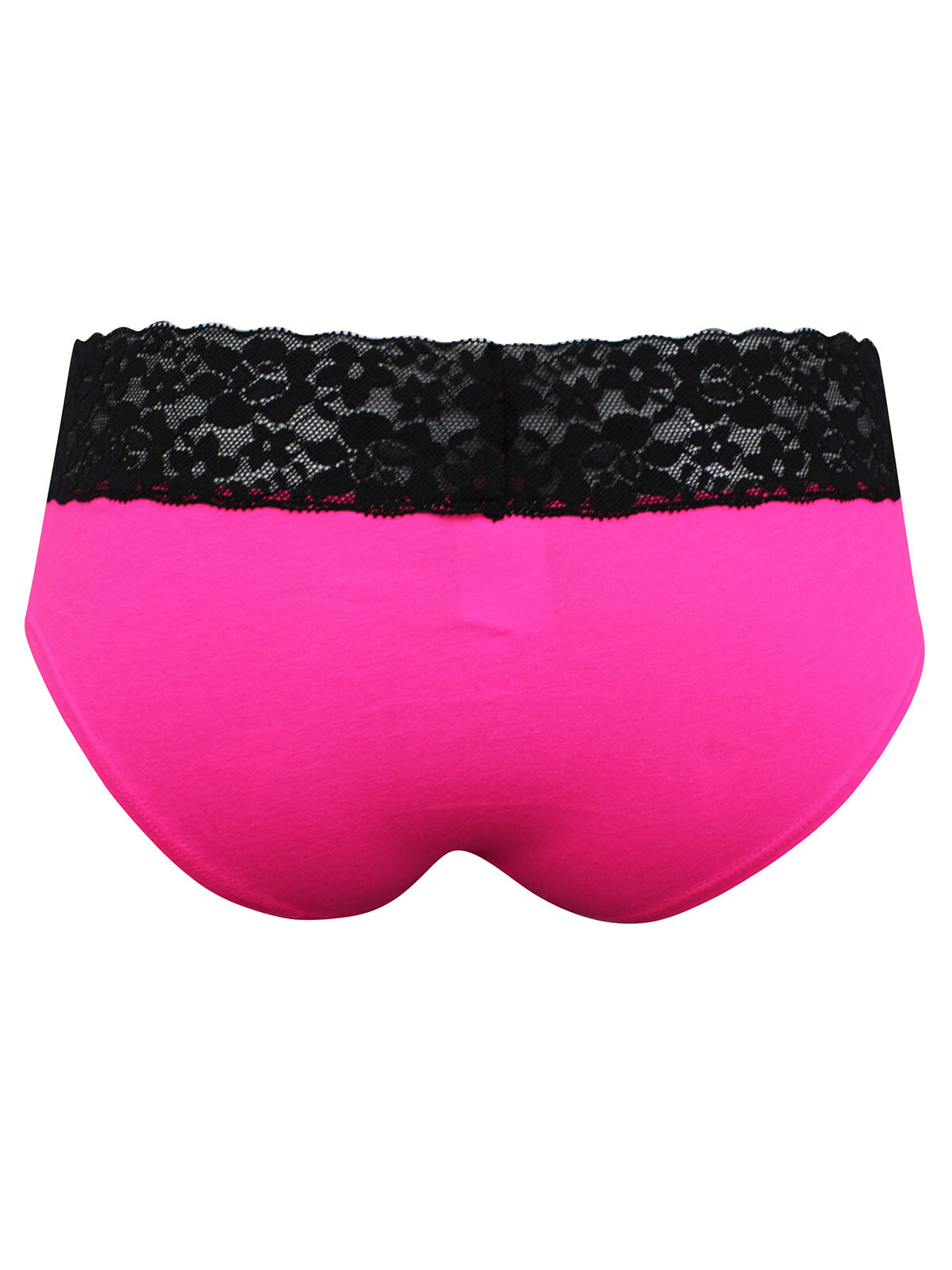 La Senza Pink Contrast Lace Trim Hipster Knickers/Briefs – Sizes S, M, L, XL.
