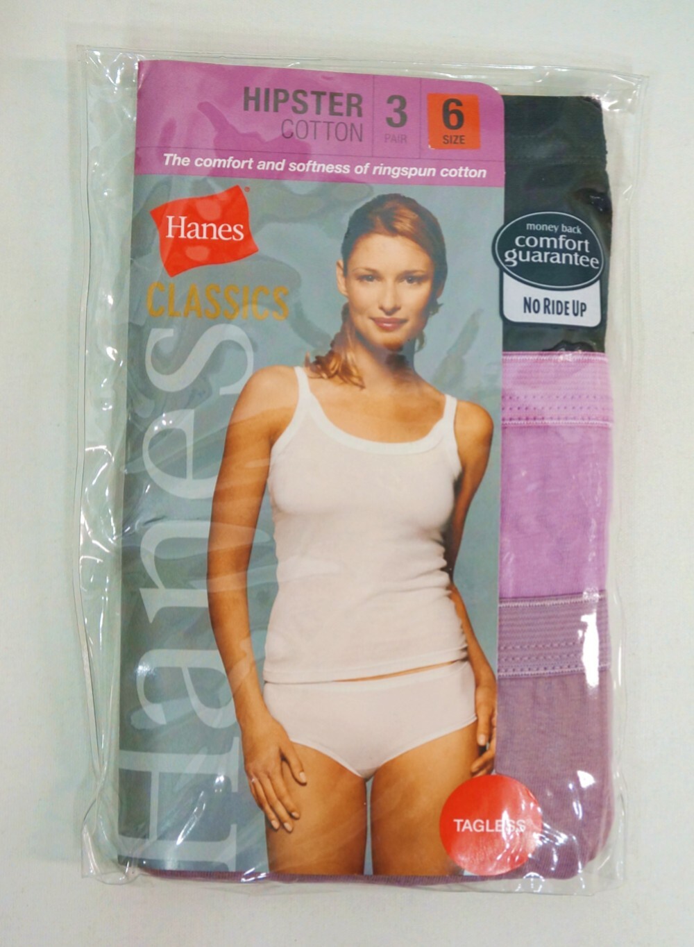 Hanes Assorted 3-Pack Classic Cotton Hipster Women’s Panties Medium (6) #2197