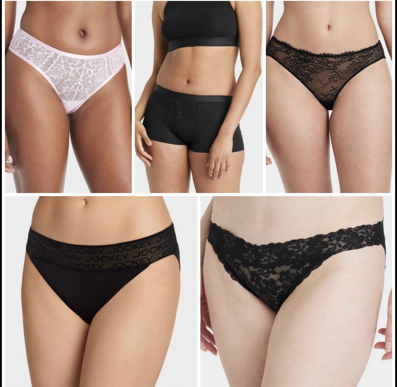 NWT ~ Auden Underwear Bundle x5 Pairs Size Medium (8-10)