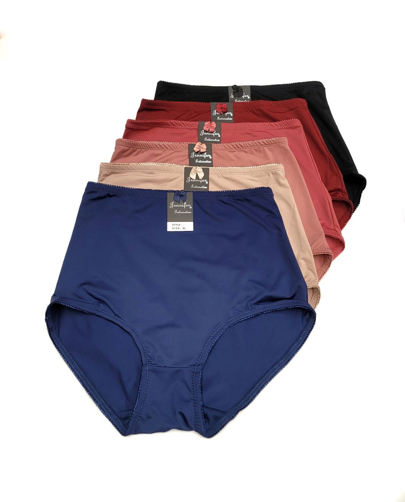 Plus Women Full Coverage High Waist Tummy Control Microfiber Girdle Brief Panty