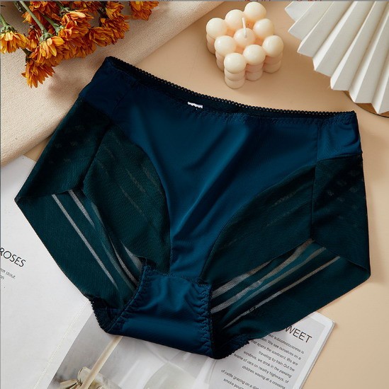 Women Brief Straps high waist seamless 3XL green sexy Tights Underwear 90731