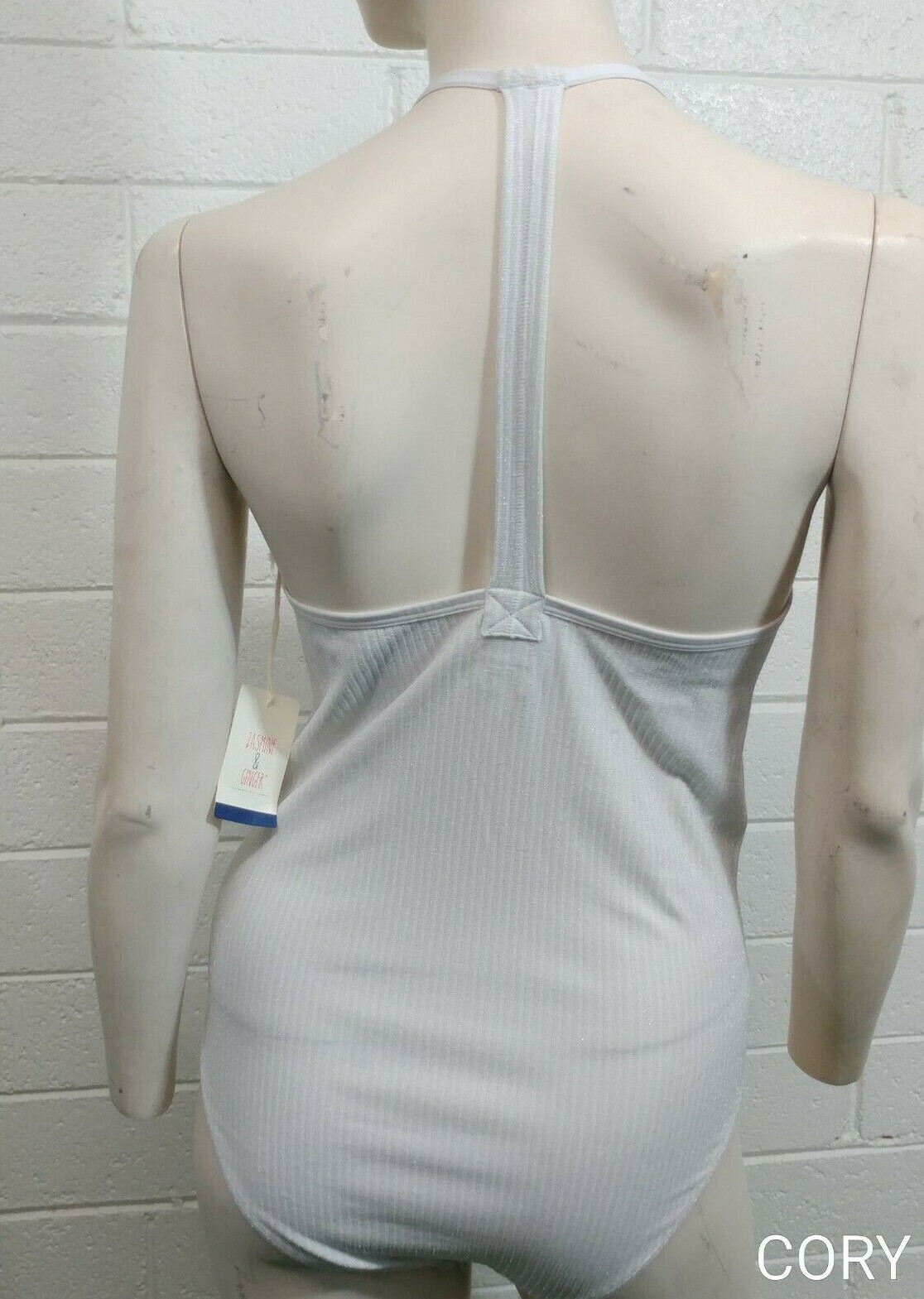 NWT JASMINE & GINGER INTIMATES LINGERIE BODYSUIT SNAP CROTCH T~BACK SIZE L/7