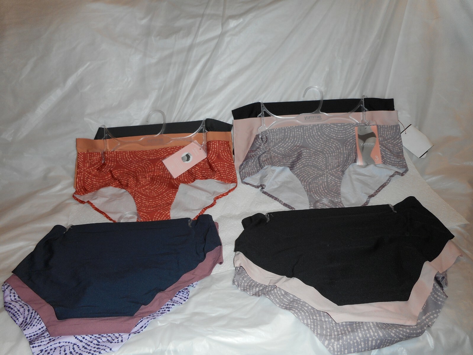 3 PK Yummie By Heather Thomson hipsters Multi Color Panty EXTRA LARGE
