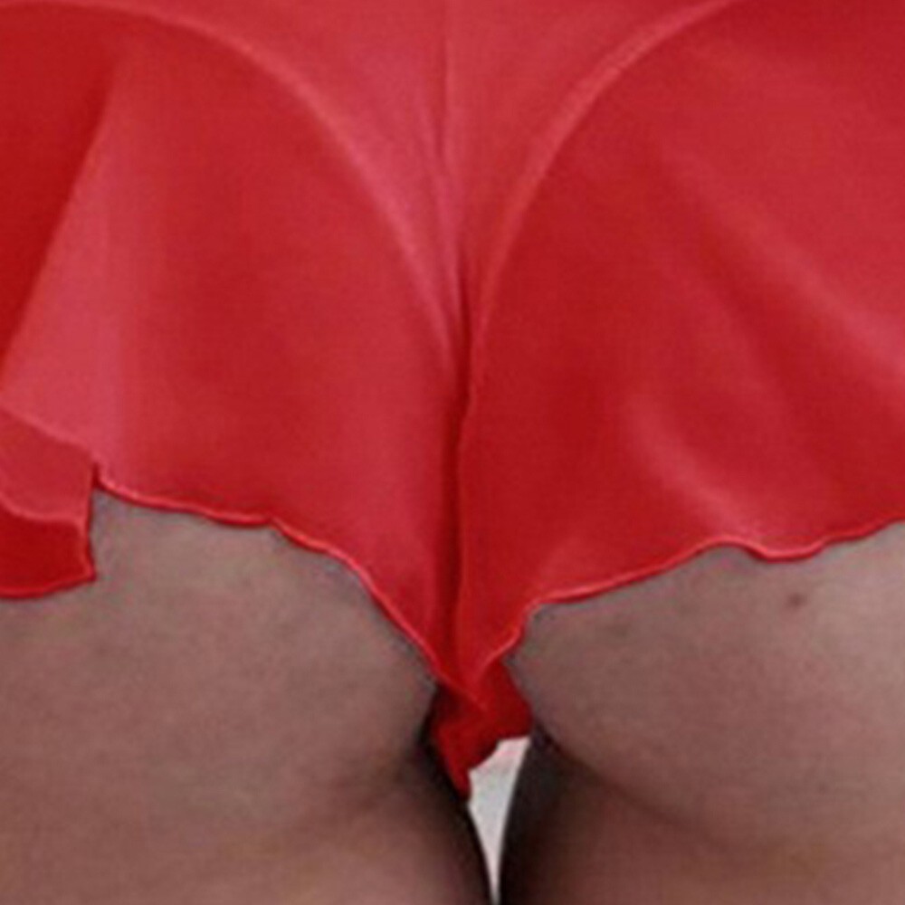 Womens Mesh Sexy Lace Briefs Sheer Panties Thong Ladies Underwear Skirt Lingerie