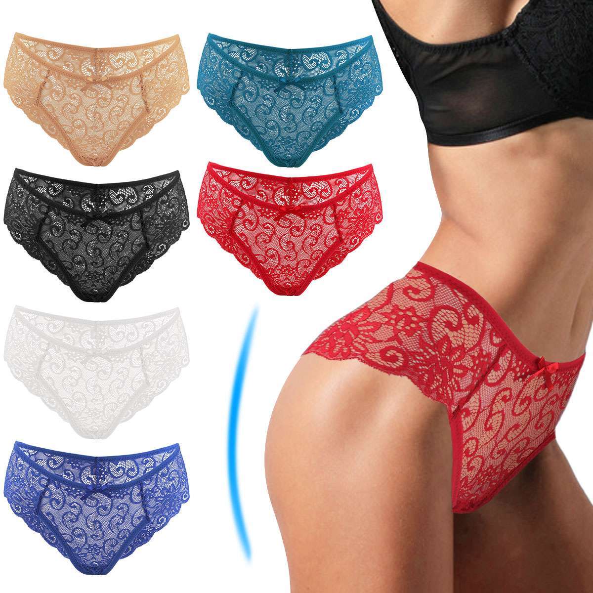 Women Sexy Lace Panties Knickers Lingerie Seamless Underwear G-string Briefs USA