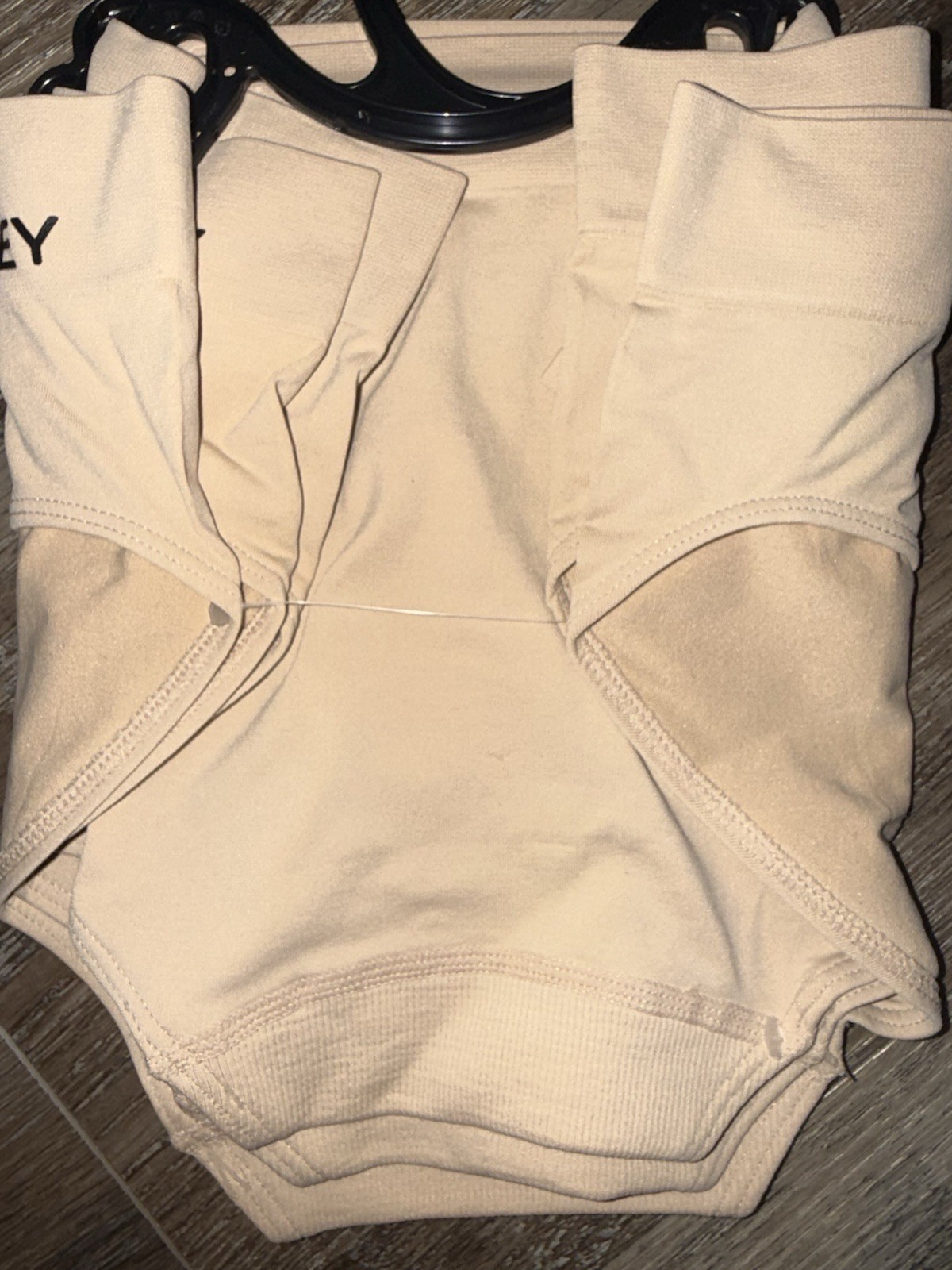 Jockey Essentials 3-Pair Womens Hipster Beige Underwear Panties Nylon Blend ~ L
