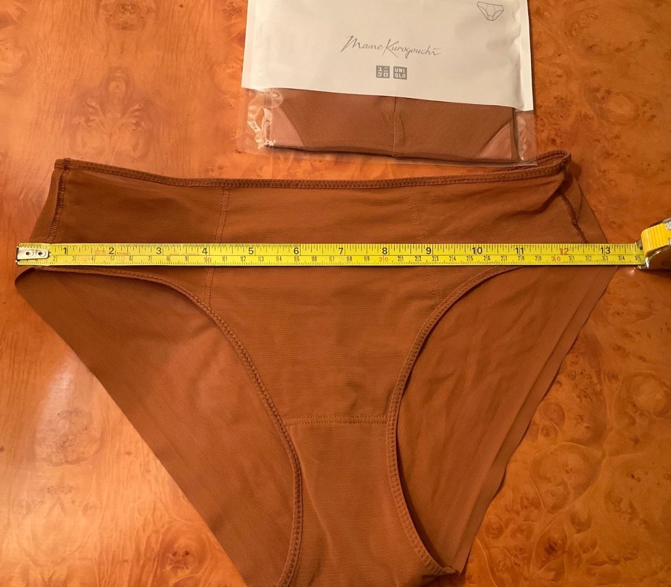 Uniqlo X Mame Kurogouchi Mesh Hiphugger Brown Small new in unopened packaging