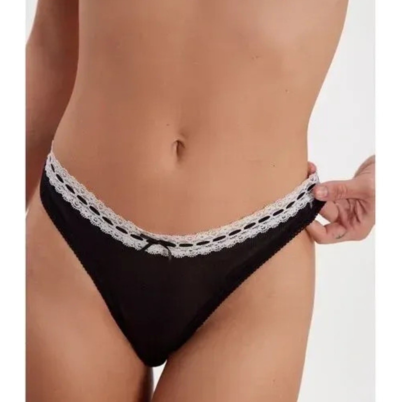 Free People So Sweet Thong Panties Womens Small Black Sheer Intimately FP Flirty
