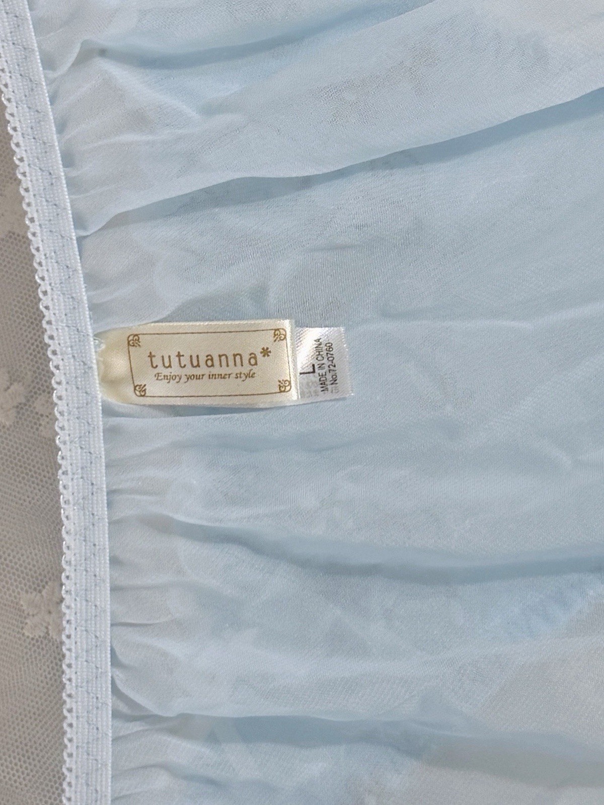 US-S/JP-L Japanese Brand tutu anna Cute Satin Bow Embroidery Chiffon Panties
