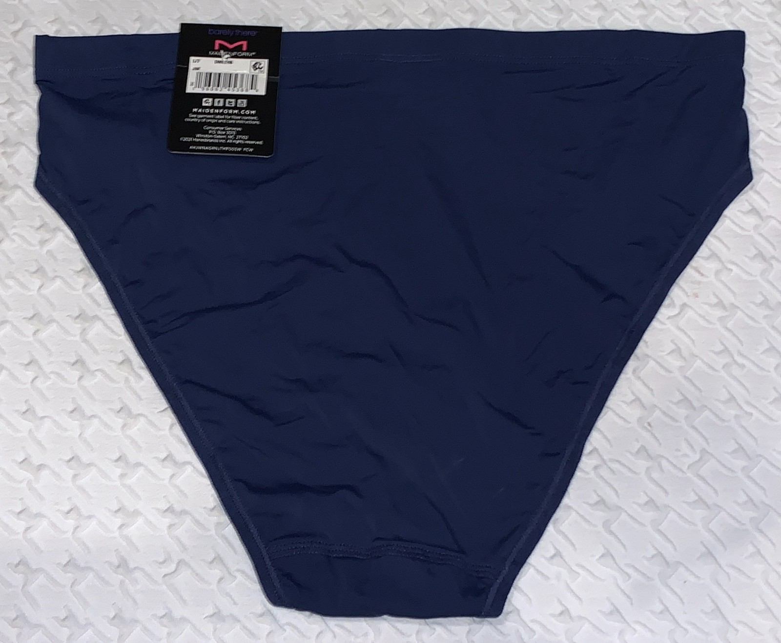 MAIDENFORM Barely There Navy Eclipse Invisible High Leg Panty Women S M L XL 2XL