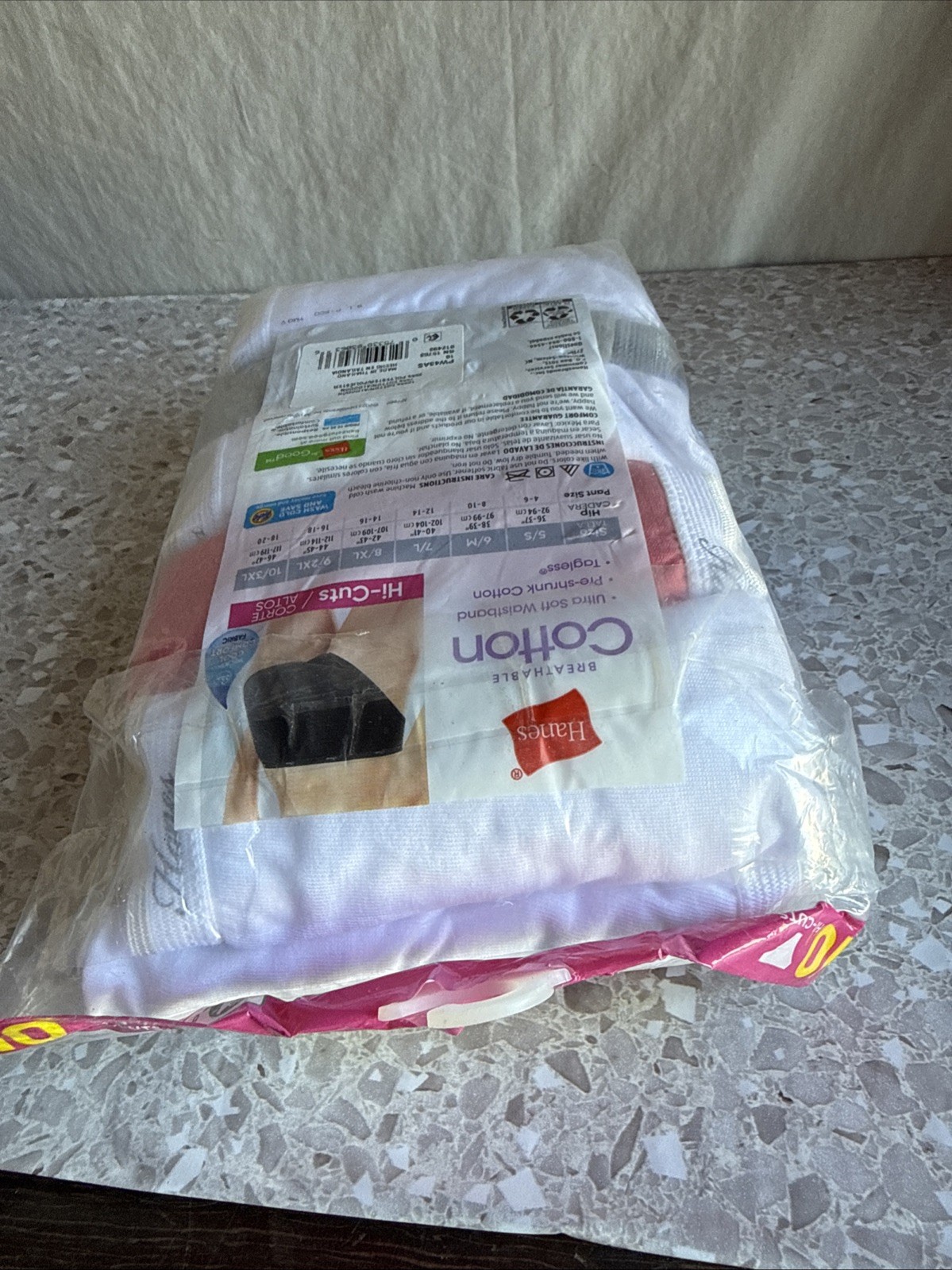 Hanes Women’s Cotton Tagless Hi Cut Breathable Panties 10-Pack, Size 10x3XL