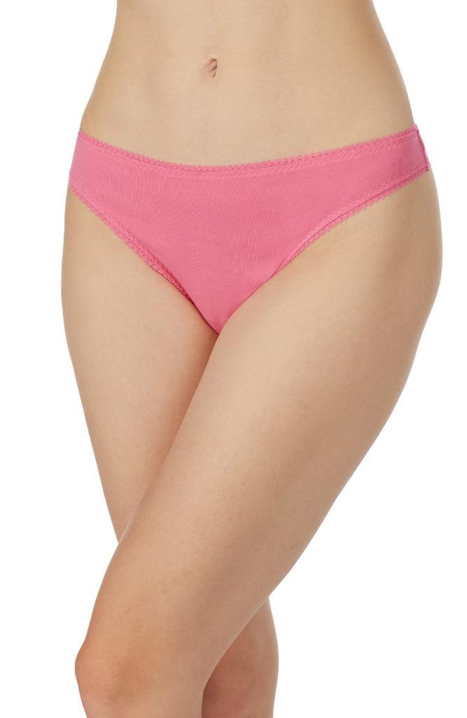 On Gossamer Women Azalea Pink Cabana Cotton Blend Stretch Hip G-String Size M/L