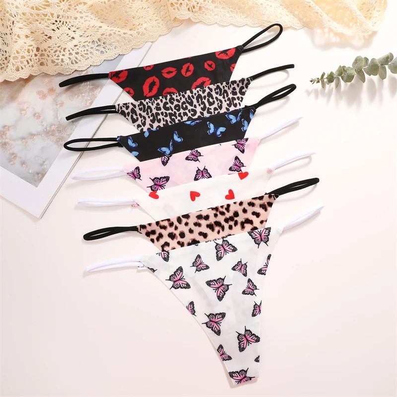 Seamless Thong Low Waist Stretch T Back Panties Soft Comfortable Fit 10PCS Set