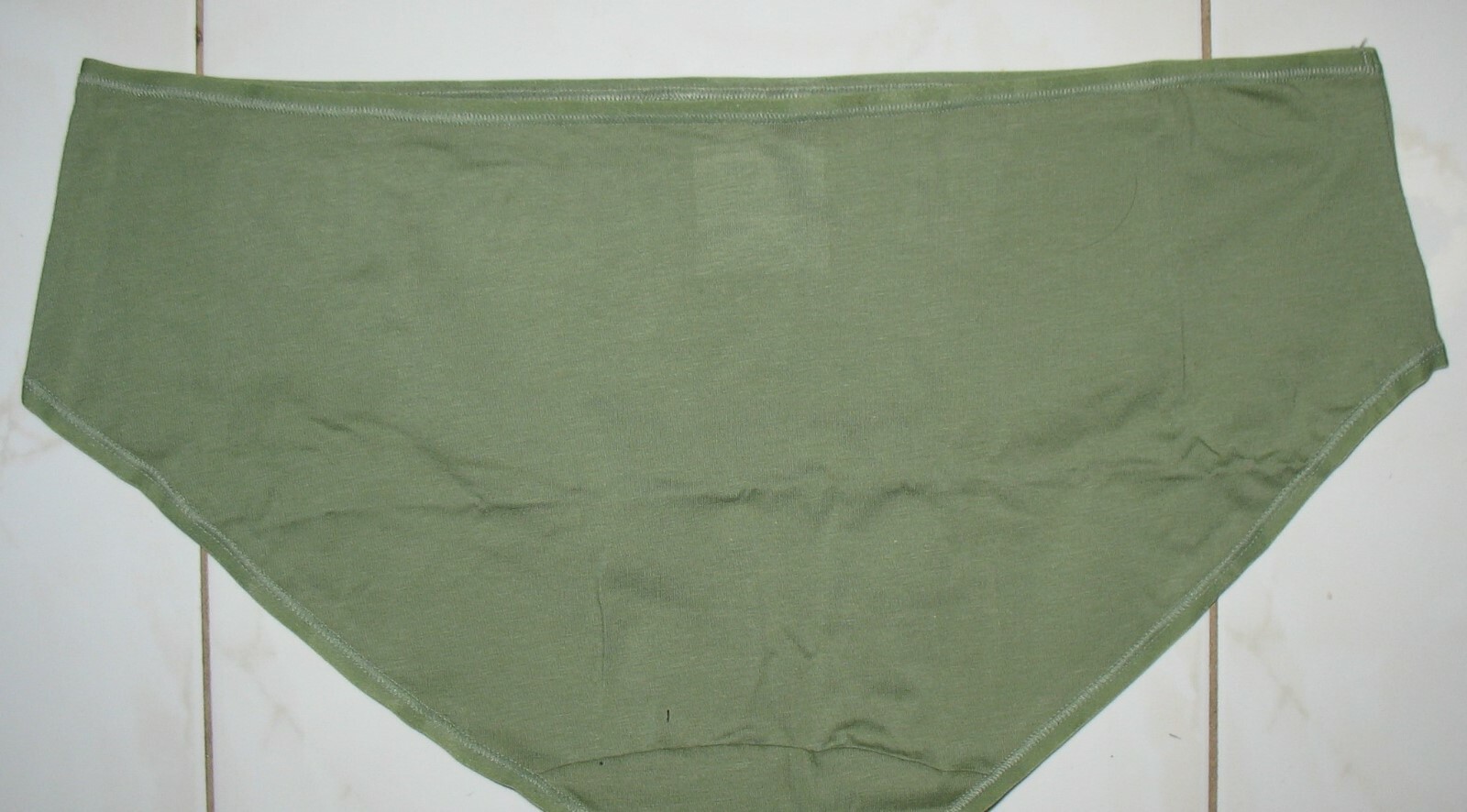 SECRET TREASURES – RN 52469 – NEW – 1X – GREEN – COTTON STRETCH HIPSTER PANTY